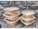 【牛皮正方八角碗500+蓋】