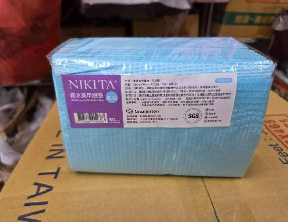 【藍色 牙科圍巾/防水美甲紙墊】(全)