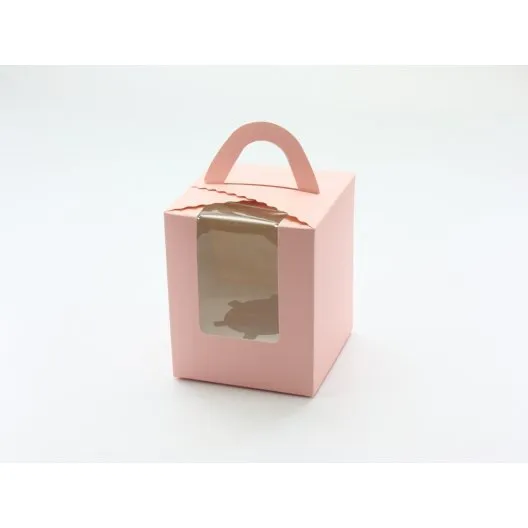 【粉紅色開窗手提盒+內襯】(C-MS-1-F)