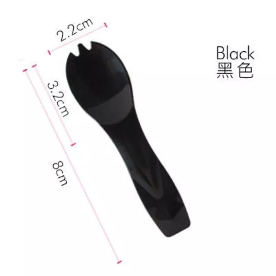 【黑色-繽紛義式冰淇淋湯匙】其他顏色-只能箱裝訂購(採預購制)